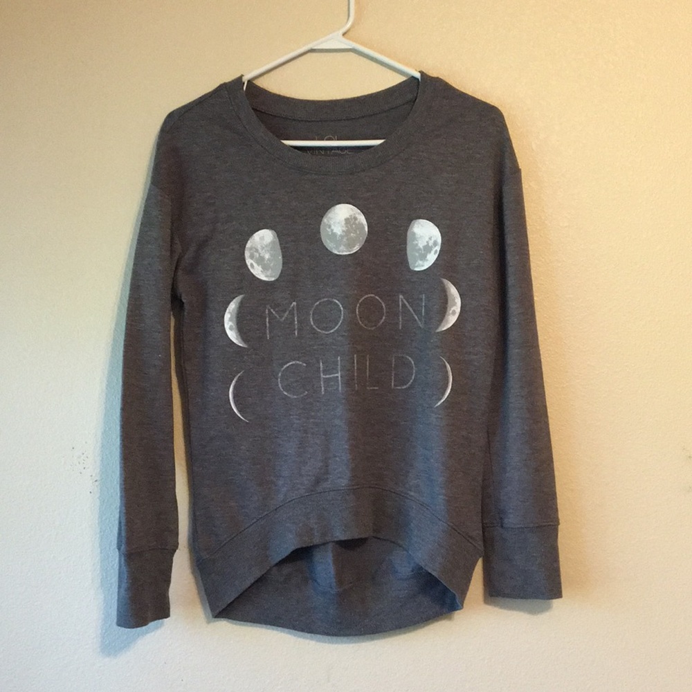 Moon Child Charcoal Heathered Sweatshirt